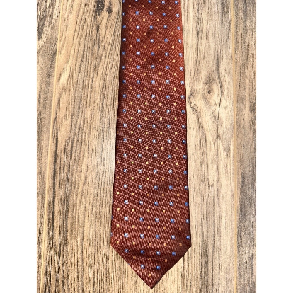 Van Heusen Men's Neck Tie 100% Polyester ‎ Brown